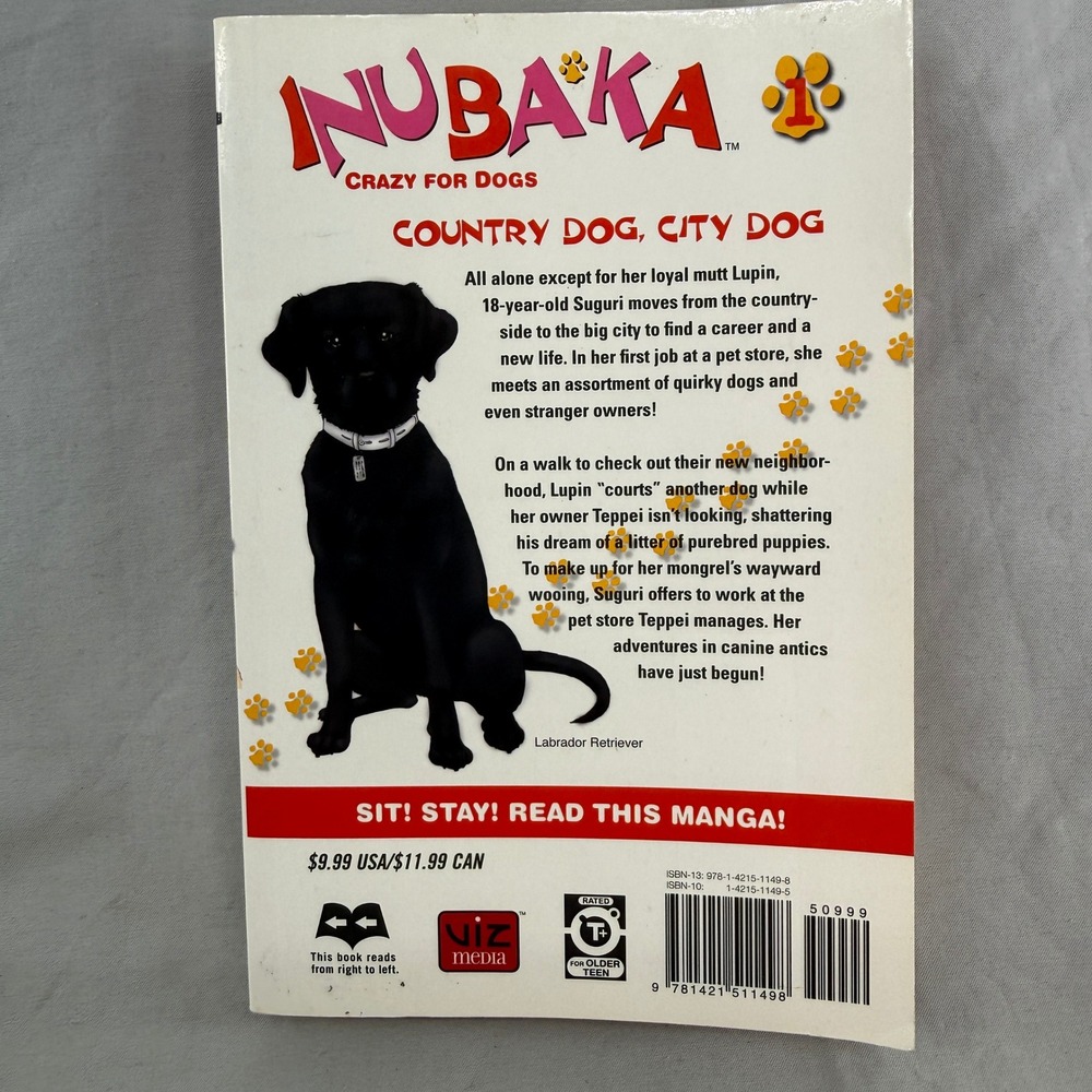 Inubaka Crazy for Dogs Vol 1 Manga Yukiya Sakuragi Viz Media English Paperback - Picture 2 of 3